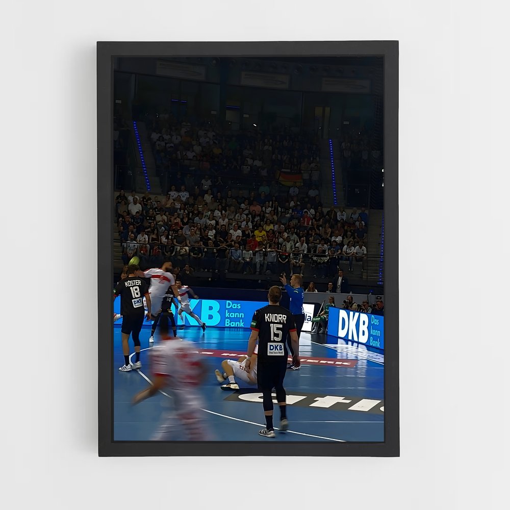 Poster Équipe de Handball Allemagne (vue 2)